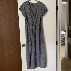 Banana Republic - Women’s Blue Linen Maxi Dress